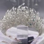 Sjarmerende Sølv Rhinestone Tiara Har Tilbehor 2022 Bryllup Tilbehør