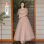 Simple Rougissant Rose Robe Demoiselle D'honneur 2022 Princesse Manches Courtes Dos Nu Longue Robe Demoiselle D'honneur