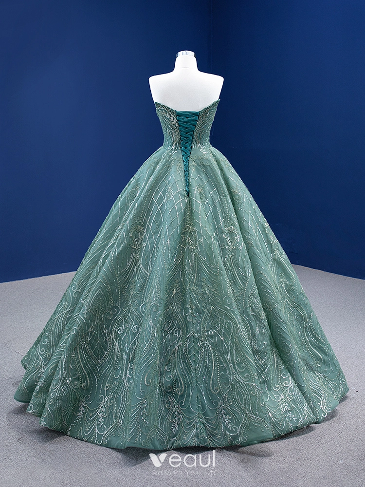 bluish green prom dresses A-Line Sweetheart Neck Satin Peacock Blue Long Prom Dress US 10 / Peacock Blue