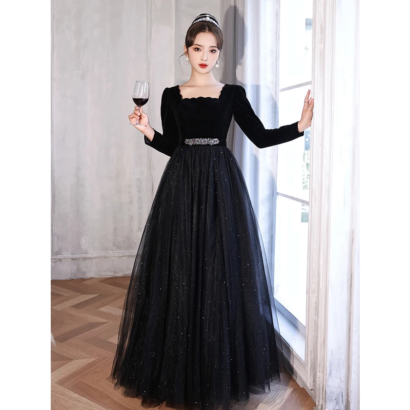chinese dress ladies STAR OF THE NIGHT MESH LONGSLEEVE MAXI DRESS IN BLACK – AKIRA