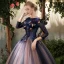 Elegant Royal Blue Quinceañera Prom Dresses 2018 Ball Gown Appliques Pearl Scoop Neck Backless 3/4 Sleeve Floor-Length / Long Formal Dresses