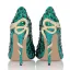 Amazing / Unique Dark Green Rave Club Pumps 2020 Leather Snakeskin Print 11 cm Stiletto Heels Pointed Toe Pumps