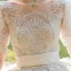 Luxury / Gorgeous Vintage / Retro Medieval Handmade  Beading Ivory Wedding Dresses 2021 Ball Gown Scoop Neck Long Sleeve Sash Bow Lace Flower Pearl Rhinestone Royal Train Wedding