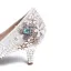 Moda Kość Słoniowa Perła Buty Ślubne 2020 Skórzany Rhinestone 6 cm Szpilki Szpiczaste Ślub Czółenka