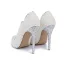 Charmant Ivoire Perle Chaussure De Mariée 2020 Cuir Faux Diamant 10 cm Talons Aiguilles À Bout Pointu Mariage Escarpins