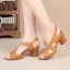 Erschwinglich Schwarz Freizeit Sandalen Damen 2020 6 cm Thick Heels Peeptoes Sandaletten