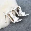 Chic / Beautiful Ivory Evening Party Womens Sandals 2020 Ankle Strap 11 cm Stiletto Heels Open / Peep Toe Sandals