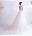 Flower Fairy Ivory Prom Dresses 2020 A-Line / Princess Spaghetti Straps Appliques Sleeveless Backless Sweep Train Formal Dresses