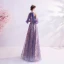 Charmant Lavande Robe De Soirée 2020 Princesse Encolure Dégagée Glitter Perlage Paillettes Cristal Sans Manches Dos Nu Longue Robe De Ceremonie