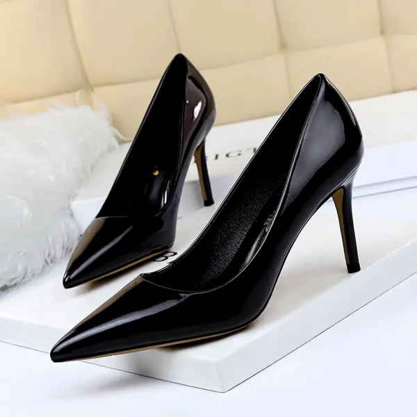 Vintage Dunkelgrün Abend Pumps 2020 8 cm Stilettos Spitzschuh Pumps