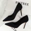 Affordable Orange Casual Pumps 2020 Suede 9 cm Stiletto Heels Pointed Toe Pumps