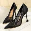 Modest / Simple Royal Blue Casual Tulle Pumps 2020 Lace See-through 10 cm Stiletto Heels Pointed Toe Pumps