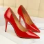 Proste / Simple Czarne Biuro OL Buty Damskie 2020 Skóry Lakierowanej 9 cm Szpilki Szpiczaste Czółenka