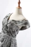 Luxury / Gorgeous Charming Grey Evening Dresses  2020 A-Line / Princess V-Neck Handmade  Beading Crystal Rhinestone Lace Flower Sleeveless Backless Floor-Length / Long Formal Dresses