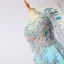 Charming Mint Green Evening Dresses  2020 A-Line / Princess U-Neck Handmade  Beading Tassel Crystal Rhinestone Lace Flower Sleeveless Floor-Length / Long Formal Dresses