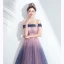 Charmant Dégradé De Couleur Rougissant Rose Robe De Soirée 2020 Princesse De l'épaule Glitter Perlage Cristal Paillettes En Dentelle Fleur Sans Manches Dos Nu Longue Robe De Ceremonie