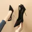 Prisvärd Röd Casual Mocka Pumps 2020 10 cm Stilettklackar Spetsiga Pumps