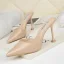 Affordable Beige Casual Womens Sandals 2020 9 cm Stiletto Heels Pointed Toe Sandals