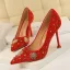 Vintage Schwarz Abend Pumps 2020 Perle Strass 9 cm Stilettos Spitzschuh Pumps