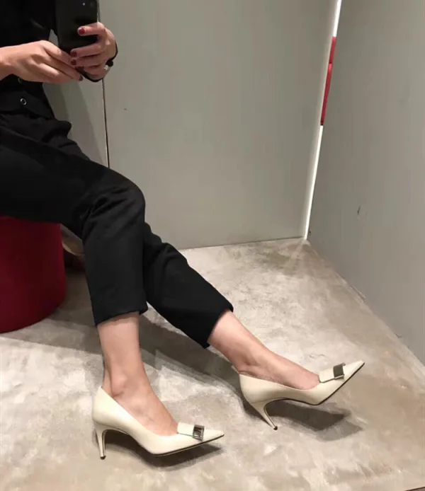 Chic / Beautiful Orange Office Pumps 2020 9 cm Stiletto Heels Pointed Toe Pumps