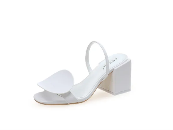Ovanlig Mode Elfenben Casual Gatukläder Sandaler Dam 2020 8 cm Tjocka Klackar Peep Toe Sandaler