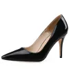 Modest / Simple Red Office OL Pumps 2020 Patent Leather 9 cm Stiletto Heels Pointed Toe Pumps
