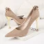 Fashion Beige Evening Party Pumps 2020 Bow 9 cm Stiletto Heels Pointed Toe Pumps