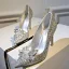 Charming Champagne Evening Party Crystal Pumps 2020 Rhinestone 7 cm Stiletto Heels Pointed Toe Pumps