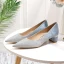 Błyszczące Gradient-Kolorów Cukierki Różowy Buty Ślubne 2020 Cekinami Cekiny 4 cm Niski Obcas Grubym Obcasie Szpiczaste Ślub Czółenka