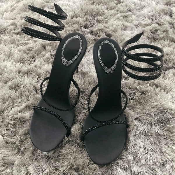 Charming Amazing / Unique Blushing Pink Rave Club Leather Womens Sandals 2020 Rhinestone 10 cm Stiletto Heels Open / Peep Toe Sandals