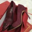 Enkla Burgundy Kontors OL Mocka Pumps 2020 10 cm Stilettklackar Spetsiga Pumps