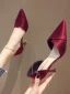 Modest / Simple Black Casual Womens Shoes 2020 7 cm Stiletto Heels Pointed Toe High Heels
