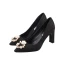 Chic / Beautiful Black Street Wear Pumps 2020 Pearl Rhinestone 8 cm Stiletto Heels Pointed Toe Pumps