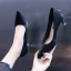 Chic / Belle Vert Foncé Promo Satin Escarpins 2020 5 cm Talons Aiguilles À Bout Pointu Escarpins