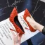 Chic / Belle Rouge Soirée Escarpins 2020 Étoile Rivet 10 cm Talons Aiguilles À Bout Pointu Escarpins