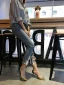 Chic / Beautiful Transparent Two Tone Dark Green Street Wear Pumps 2020 7 cm Stiletto Heels Pointed Toe Pumps