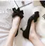 Chic / Belle Noire Désinvolte Noeud Escarpins 2020 5 cm Talons Aiguilles À Bout Pointu Escarpins