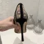 Stijlvolle Zwarte Gala Geborduurde Pumps 2020 Kant 9 cm Naaldhakken / Stiletto Spitse Neus Pumps