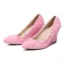 Chic / Belle Rouge Promo Chaussures Femmes 2020 Appliques 8 cm À Bout Pointu Compensées