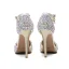 Charmant Multifarben Strass Brautschuhe 2020 Knöchelriemen 11 cm Stilettos Spitzschuh Hochzeit High Heels
