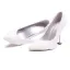 Chic Ivoire En Dentelle Fleur Chaussure De Mariée 2020 Perle 9 cm Talons Aiguilles À Bout Pointu Mariage Escarpins
