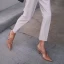 Sencillos Beige Casual Sandalias De Mujer 2020 8 cm Stilettos / Tacones De Aguja Punta Estrecha Sandalias