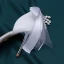 Uroczy Kość Słoniowa Satyna Buty Ślubne 2020 Kokarda Perła Kryształ Rhinestone 9 cm Szpilki Szpiczaste Ślub Czółenka