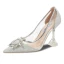 Sexy Silver Street Wear Glitter Pumps 2020 Crystal Rhinestone 9 cm Stiletto Heels Pointed Toe Pumps