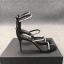 Sexy Black Cocktail Party Womens Sandals 2020 Rhinestone 10 cm Stiletto Heels Open / Peep Toe Sandals