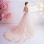 Fashion White Prom Dresses 2020 A-Line / Princess Off-The-Shoulder Beading Pearl Star Sequins Sleeveless Backless Chapel Train Formal Dresses