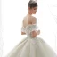 Luxury / Gorgeous Ivory Wedding Dresses 2020 Ball Gown Off-The-Shoulder Beading Glitter Sequins Pearl Lace Flower Short Sleeve Backless Royal Train