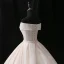 Sparkly Champagne Wedding Dresses 2018 Ball Gown Bow Glitter Off-The-Shoulder Backless Sleeveless Chapel Train Wedding