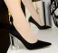 Chic / Beautiful Red Casual Satin Pumps 2020 10 cm Crystal Thick Heels Pointed Toe Pumps