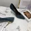Schöne Marineblau Strassenmode Leder Pumps 2020 Schlangenhautmuster 7 cm Stilettos Spitzschuh Pumps